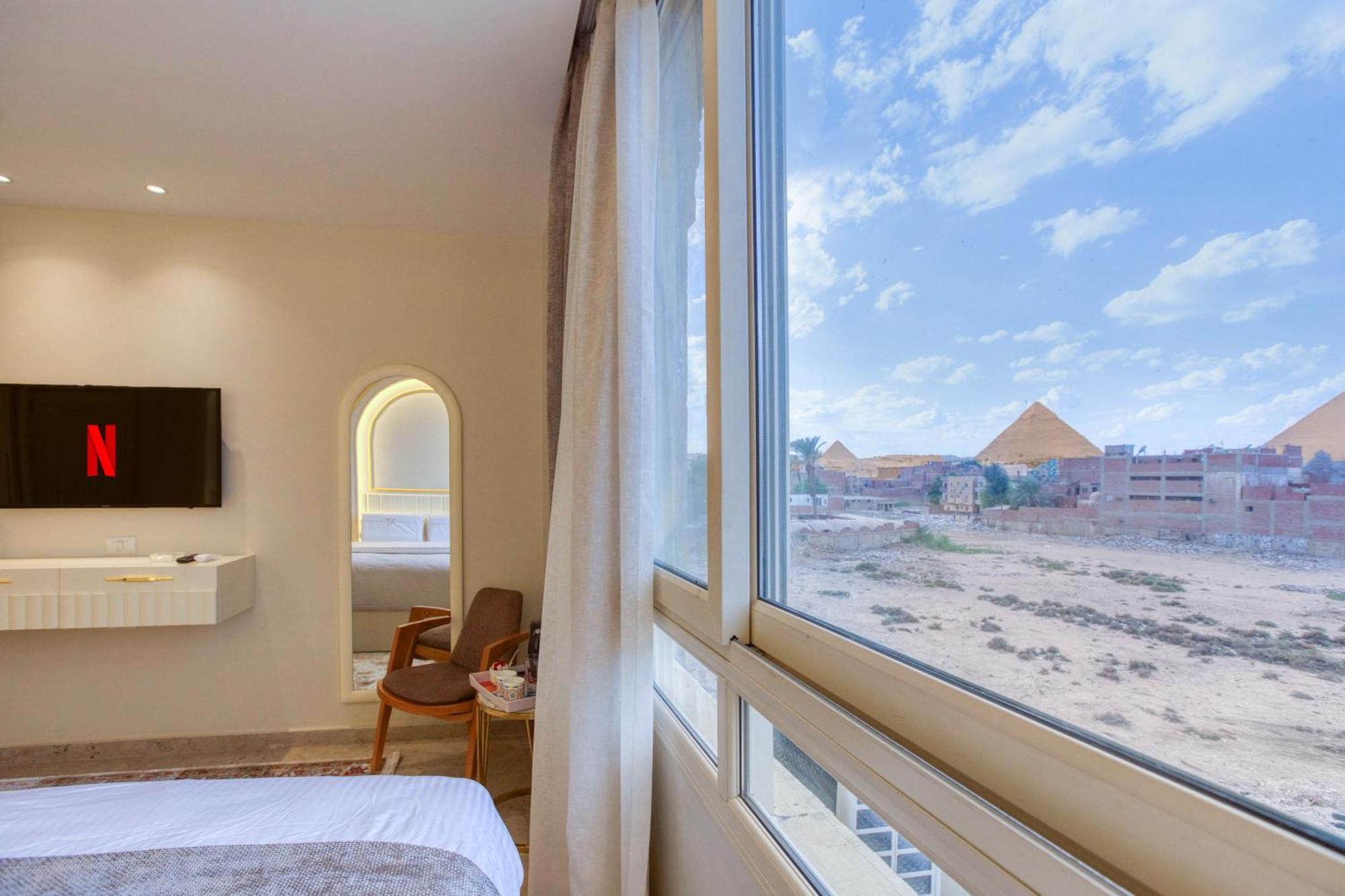Pyramids Plateau Hotel Kafrat al Jabal Luaran gambar