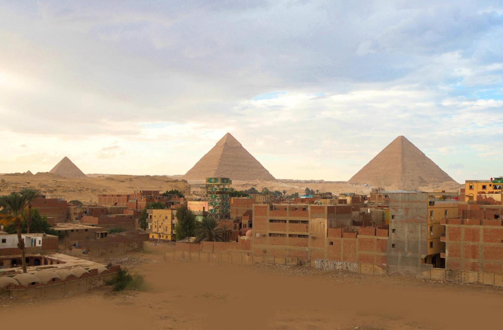 Pyramids Plateau Hotel Kafrat al Jabal Luaran gambar
